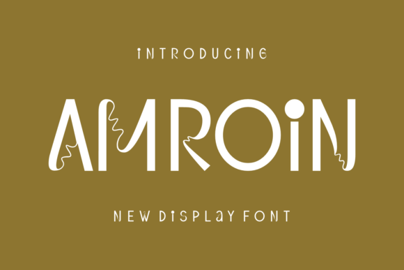 Amroin: A Display Typeface for Modern Whimsy