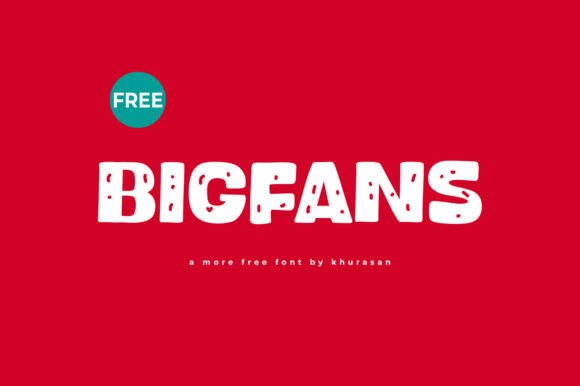 Bigfans: A Modern Display Font with Rough Textured Appeal