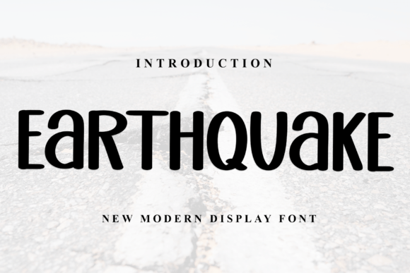 Earthquake: A Fresh Display Font for Modern Designers