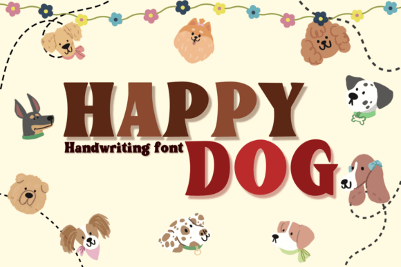 Happy Dog: A Playful Font for Cheerful Designs